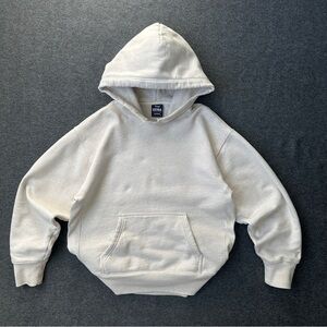 TNA Extra Aritzia Fleece Boyfriend Hoodie in Cream
